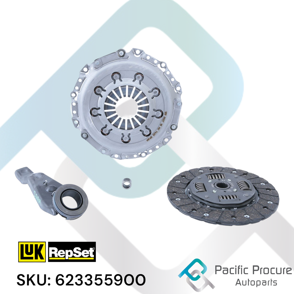 Kit de Clutch Luk para Mazda 3 2.0L 2006-2013, 2.3L 2006-2009, 2.5L 2006-2013, Mazda 5 2.3L 2006-2010