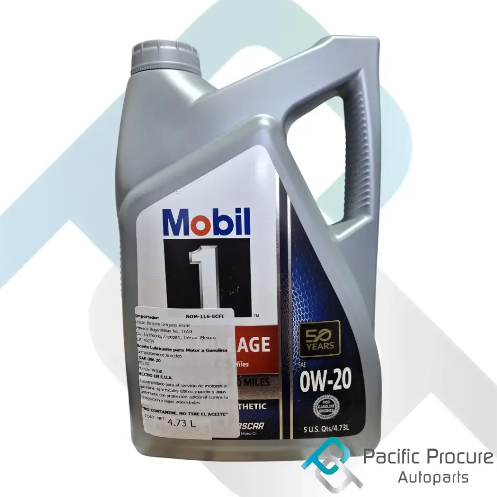 Mobil 1 High Mileage Full Synthetic 0W-20 4.73L