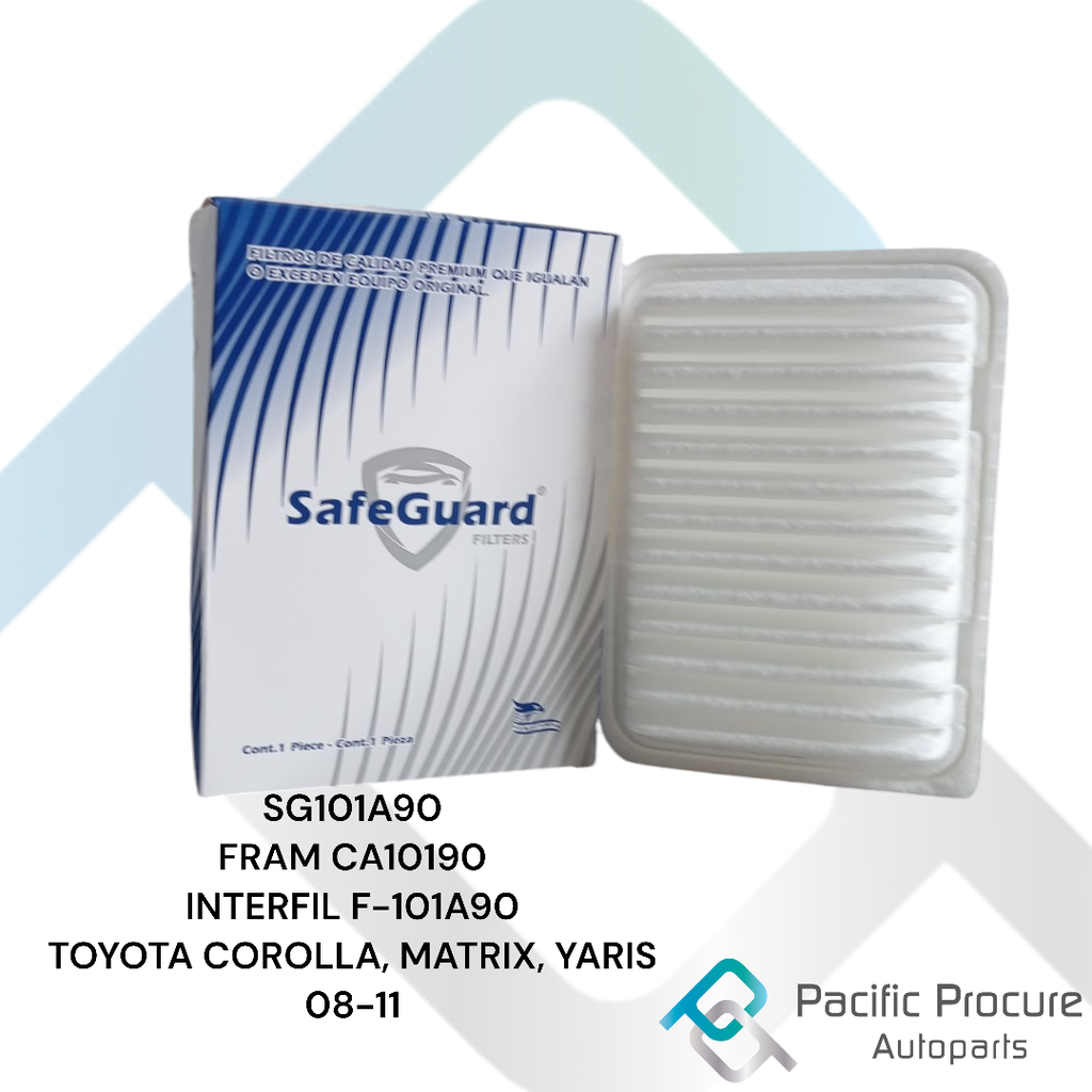 Filtro Aire SafeGuard para Toyota Corolla, Matrix Yaris 08-11