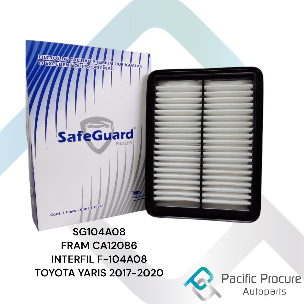 Filtro Aire SafeGuard para Toyota Yaris 1.5L L4 2017-2020 Mazda 2 1.5L L4 2017-2020