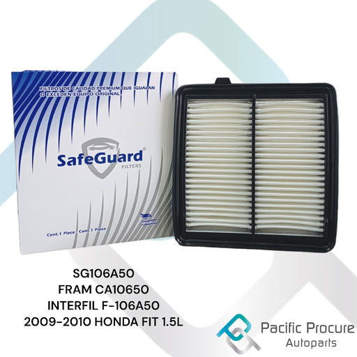 [SG106A50 D 10] Filtro Aire SafeGuard para Honda Fit 1.5L L4 2009-2014