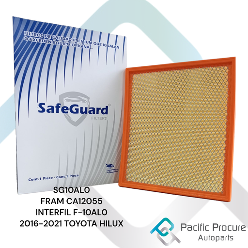 [SG10AL0 C 08 A 06] Filtro Aire SafeGuard para Toyota Hilux 16-21