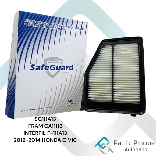 [SG111A13 C 04] Filtro Aire SafeGuard para Honda Civic 1.8L 2012-2015