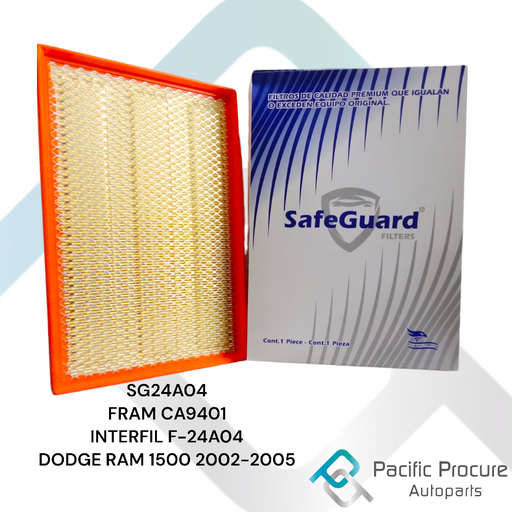 [SG24A04 B 11] Filtro Aire SafeGuard para Ram 1500 2500 02-05