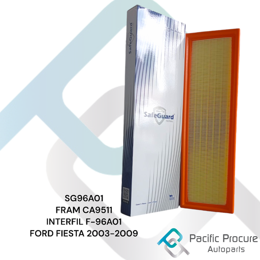 [SG96A01 B 01] Filtro Aire SafeGuard para Ford Fiesta 1.6L L4 2003-2009