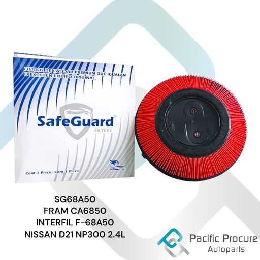 [SG68A50 C01-02] Filtro Aire SafeGuard para Nissan NP300 D21 1990-2015