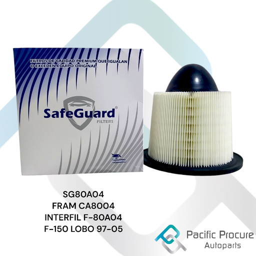 [SG80A04 A 01] Filtro Aire SafeGuard para Ford F-150 Lobo 1997-2005