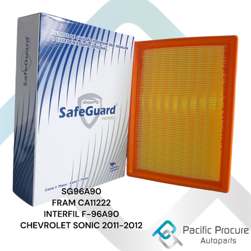 [SG96A90 B 04] Filtro Aire SafeGuard para Chevrolet Sonic 2011-2012
