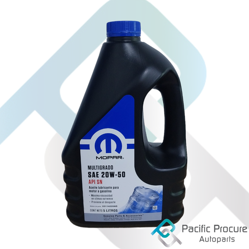 [05114226AD] Mopar Multigrado 20W-50 API SN 5L