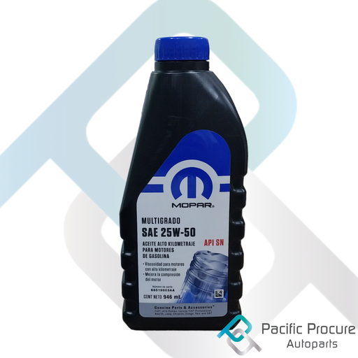[68519003AA] Mopar Multigrado 15W-40 API SN 946ml (copia)