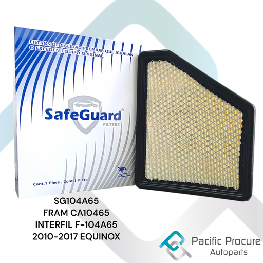 [SG104A65 C 16 B 12] Filtro Aire SafeGuard para Equinox 2010-2017